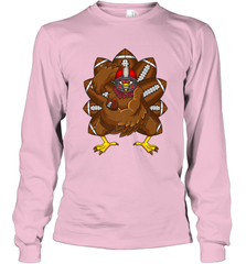 Cool Turkey Football Feathers Funny Thanksgiving Sports Long Sleeve T-Shirt Long Sleeve T-Shirt - HHHstores