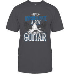 Guitarist Men Boys  Never Underestimate A Boy With A Guitar Men's T-Shirt Men's T-Shirt - HHHstores