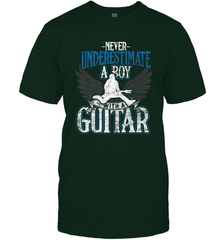 Guitarist Men Boys  Never Underestimate A Boy With A Guitar Men's T-Shirt Men's T-Shirt - HHHstores