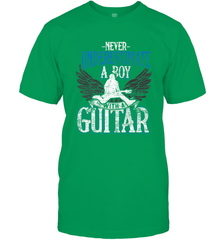 Guitarist Men Boys  Never Underestimate A Boy With A Guitar Men's T-Shirt Men's T-Shirt - HHHstores