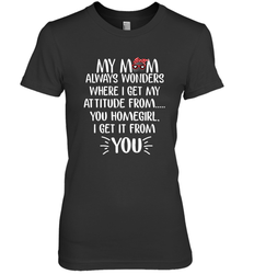 HOCKEY My Mom Always Wonders Women's Premium T-Shirt