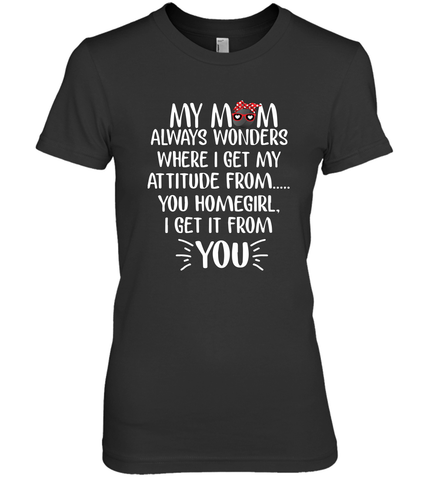 HOCKEY My Mom Always Wonders Women's Premium T-Shirt Women's Premium T-Shirt / Black / XS Women's Premium T-Shirt - HHHstores