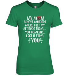 HOCKEY My Mom Always Wonders Women's Premium T-Shirt