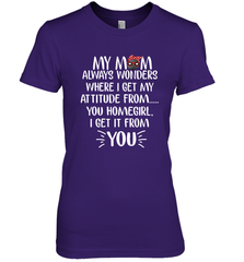 HOCKEY My Mom Always Wonders Women's Premium T-Shirt Women's Premium T-Shirt - HHHstores