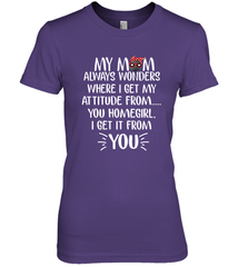 HOCKEY My Mom Always Wonders Women's Premium T-Shirt Women's Premium T-Shirt - HHHstores