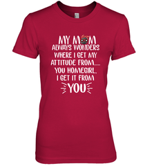 HOCKEY My Mom Always Wonders Women's Premium T-Shirt Women's Premium T-Shirt - HHHstores