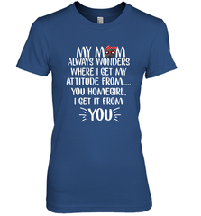HOCKEY My Mom Always Wonders Women's Premium T-Shirt Women's Premium T-Shirt - HHHstores