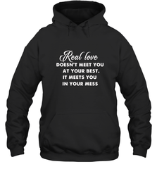 Real love funny quotes for valentine Hooded Sweatshirt Hooded Sweatshirt - HHHstores