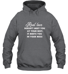 Real love funny quotes for valentine Hooded Sweatshirt Hooded Sweatshirt - HHHstores