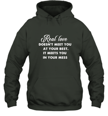 Real love funny quotes for valentine Hooded Sweatshirt Hooded Sweatshirt - HHHstores