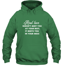 Real love funny quotes for valentine Hooded Sweatshirt Hooded Sweatshirt - HHHstores