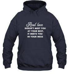 Real love funny quotes for valentine Hooded Sweatshirt Hooded Sweatshirt - HHHstores