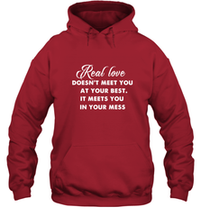 Real love funny quotes for valentine Hooded Sweatshirt Hooded Sweatshirt - HHHstores