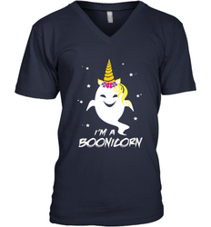 I'm A Boonicorn Cute Halloween Unicorn Boo Ghost Men's V-Neck