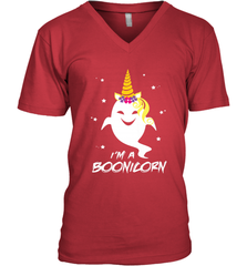 I'm A Boonicorn Cute Halloween Unicorn Boo Ghost Men's V-Neck Men's V-Neck - HHHstores