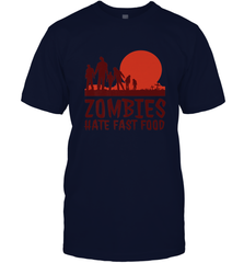 Zombies Hate Fast Food Funny Halloween Men's T-Shirt Men's T-Shirt - HHHstores