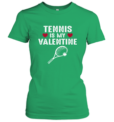 Tennis Is My Valentine Funny Gift For Women Women's T-Shirt Women's T-Shirt - HHHstores