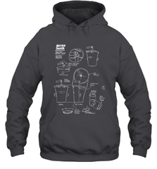Aqua Teen Hunger Force Master Shake Sculptin Diagram Hooded Sweatshirt Hooded Sweatshirt - HHHstores