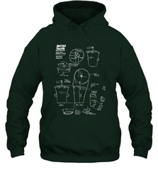 Aqua Teen Hunger Force Master Shake Sculptin Diagram Hooded Sweatshirt Hooded Sweatshirt - HHHstores