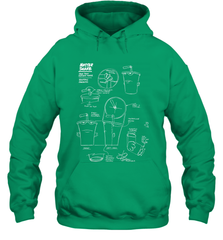 Aqua Teen Hunger Force Master Shake Sculptin Diagram Hooded Sweatshirt Hooded Sweatshirt - HHHstores