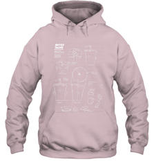 Aqua Teen Hunger Force Master Shake Sculptin Diagram Hooded Sweatshirt Hooded Sweatshirt - HHHstores