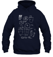 Aqua Teen Hunger Force Master Shake Sculptin Diagram Hooded Sweatshirt Hooded Sweatshirt - HHHstores