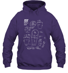 Aqua Teen Hunger Force Master Shake Sculptin Diagram Hooded Sweatshirt Hooded Sweatshirt - HHHstores
