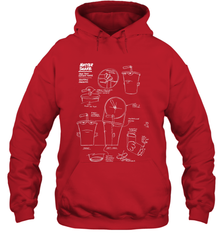 Aqua Teen Hunger Force Master Shake Sculptin Diagram Hooded Sweatshirt Hooded Sweatshirt - HHHstores