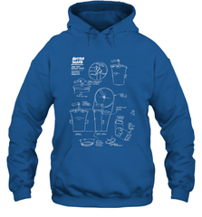 Aqua Teen Hunger Force Master Shake Sculptin Diagram Hooded Sweatshirt Hooded Sweatshirt - HHHstores