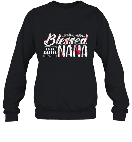 Blessed to be called Nana Crewneck Sweatshirt Crewneck Sweatshirt / Black / S Crewneck Sweatshirt - HHHstores