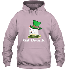 Git Drunk Funny Arguing Cat Meme St Patricks Day Hooded Sweatshirt Hooded Sweatshirt - HHHstores