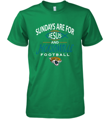 Sundays Are For Jesus and Jacksonville Funny Football Men's Premium T-Shirt Men's Premium T-Shirt - HHHstores
