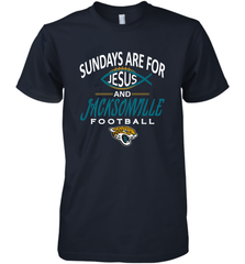 Sundays Are For Jesus and Jacksonville Funny Football Men's Premium T-Shirt Men's Premium T-Shirt - HHHstores