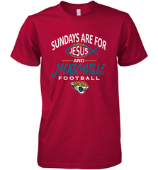Sundays Are For Jesus and Jacksonville Funny Football Men's Premium T-Shirt Men's Premium T-Shirt - HHHstores