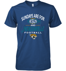 Sundays Are For Jesus and Jacksonville Funny Football Men's Premium T-Shirt Men's Premium T-Shirt - HHHstores