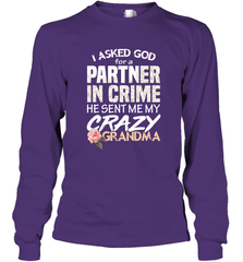 God sent me Crazy Grandma Partner in crime Long Sleeve T-Shirt Long Sleeve T-Shirt - HHHstores