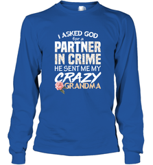 God sent me Crazy Grandma Partner in crime Long Sleeve T-Shirt Long Sleeve T-Shirt - HHHstores
