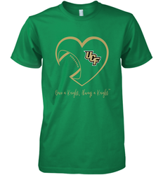 UCF Knights Football Inside Heart  Team  Apparel Men's Premium T-Shirt