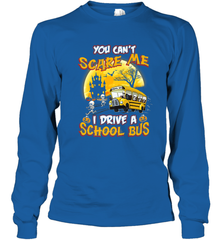 You Can't Scare Me I Drive School Bus Halloween Gift Long Sleeve T-Shirt Long Sleeve T-Shirt - HHHstores