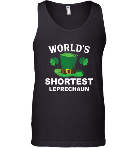 Shortest Leprechaun Funny Family St. Patrick's Day Men's Tank Top Men's Tank Top / Black / XS Men's Tank Top - HHHstores