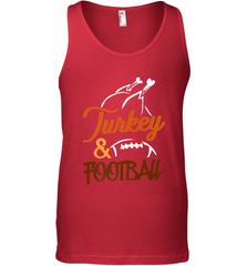 Turkey And Football Thanksgiving Day Football Fan Holiday Men's Tank Top Men's Tank Top - HHHstores