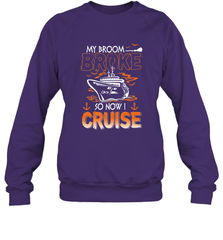 My Broom Broke So Now I Am A Nurse Halloween Costume Crewneck Sweatshirt Crewneck Sweatshirt - HHHstores