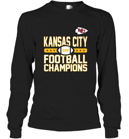 Kansas City Sideline Football _ The City Of Champions LIV Long Sleeve T-Shirt Long Sleeve T-Shirt / Black / S Long Sleeve T-Shirt - HHHstores