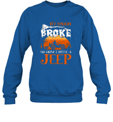 My Broom Broke So Now I Drive A Jeep Funny Witch Halloween Crewneck Sweatshirt Crewneck Sweatshirt - HHHstores