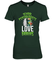 School Psychologists Love Brains Halloween Teacher Women's Premium T-Shirt Women's Premium T-Shirt - HHHstores