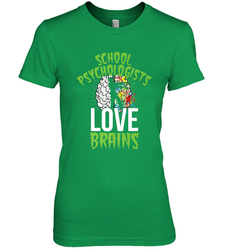 School Psychologists Love Brains Halloween Teacher Women's Premium T-Shirt