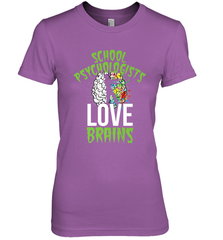 School Psychologists Love Brains Halloween Teacher Women's Premium T-Shirt Women's Premium T-Shirt - HHHstores