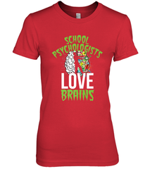 School Psychologists Love Brains Halloween Teacher Women's Premium T-Shirt Women's Premium T-Shirt - HHHstores