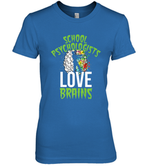 School Psychologists Love Brains Halloween Teacher Women's Premium T-Shirt Women's Premium T-Shirt - HHHstores