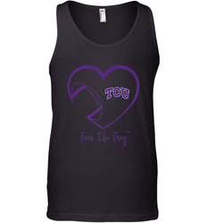 TCU Horned Frogs Football Inside Heart  Team Men's Tank Top